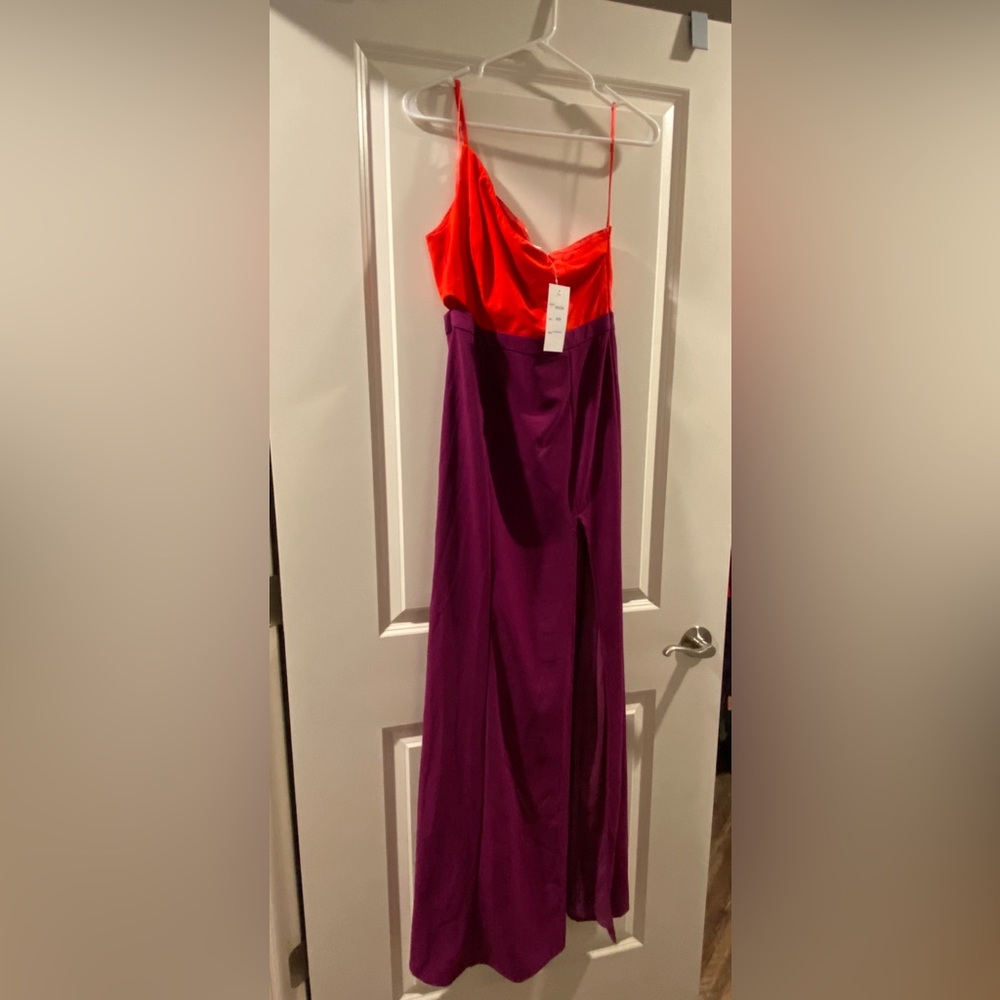 Lulus One Shoulder Maxi Dress NWT size Medium